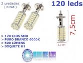 Duas Lâmpadas H1 120 Leds Smd 6000k (o Par)
