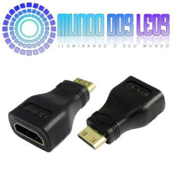 Adaptador Mini Hdmi Macho X Hdmi Femea Tablet Celular Smart tv