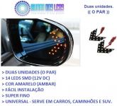 Duas Seta Pisca Retrovisor Led Carro Universal